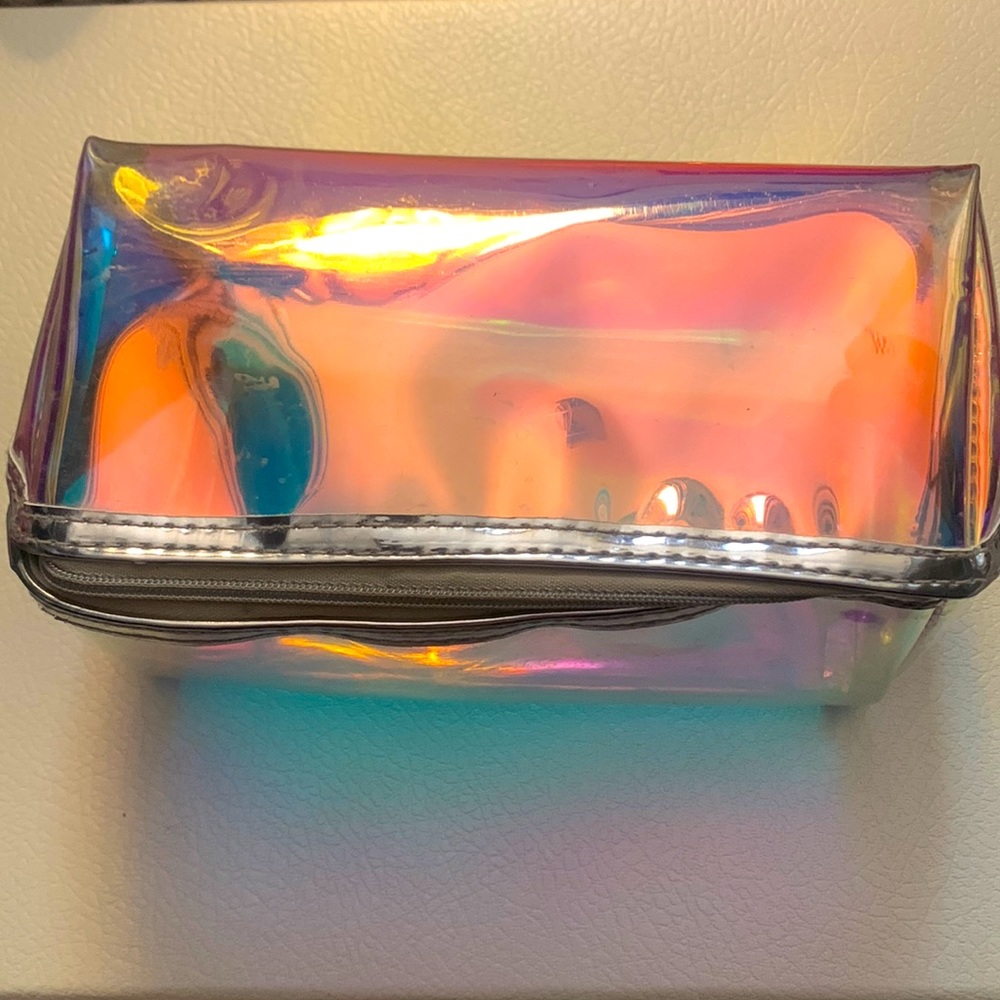 Annabelle holographic makeup bag